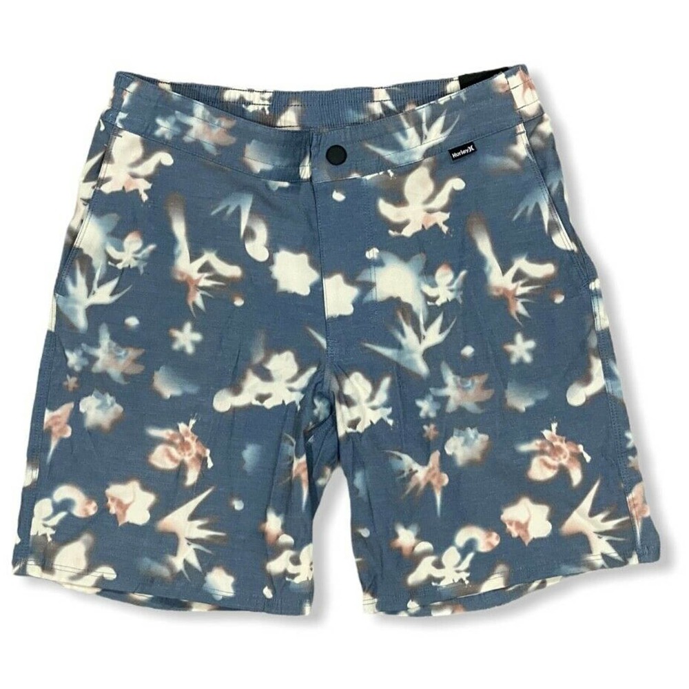 Hurley Kids' Boys' Youth Dark Room 16" Hybrid Board Walk Shorts - Blue Force